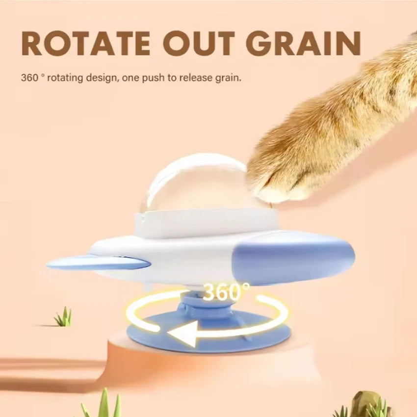 Cat toy pet spinning food ball
